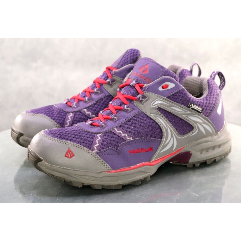 Vasque Purple and Gray Women's Athletic Hiking Shoes with Pink Accents
